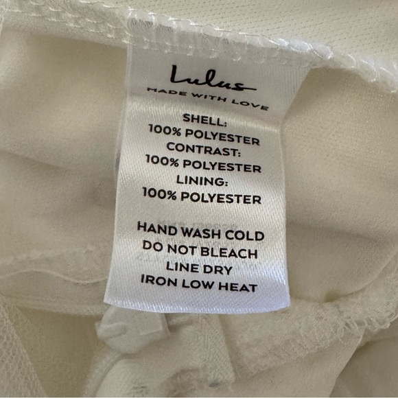 Lulus Modern Devotion White 3D Flower Tulle Overlay Pant Jumpsuit, White,Size S - Picture 13 of 16